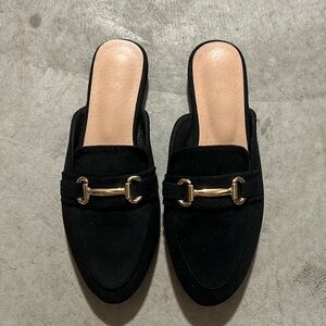 Black Horsebit Loafer Mule. No Brand New W/o Box size 37 or 6.5